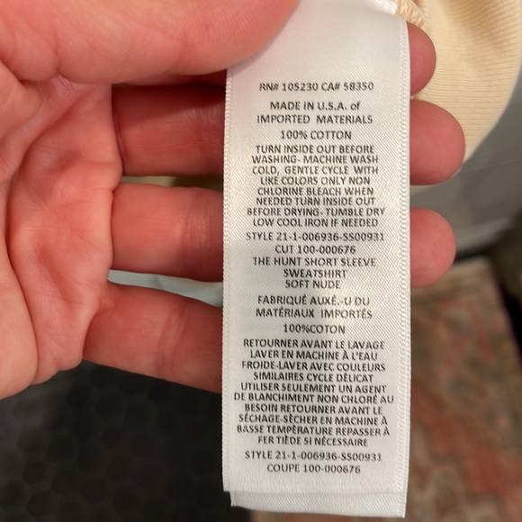 Joie shirtsleeve sweatshirt size 2 small - Picture 5 of 5